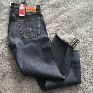 Mens Levi’s 501 Original Raw denim pants 32/30 NWT